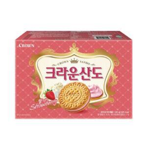 [크라운] 산도 딸기크림치즈 323g 4개