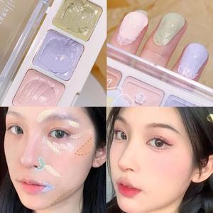 XIXI 5 색 코렉터 팔레트 컬러 컨실러 페이스 컨투어링 하이라이터는 다크 서클 흠집을 은폐합니다