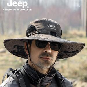 JEEP 지프 여름 남자 등산모자 정글모 햇빛 가리개 모자