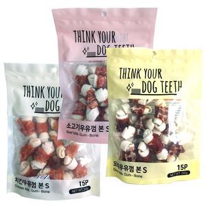 띵크유어독티스 고기말이 우유껌 본 S 240g x 2개