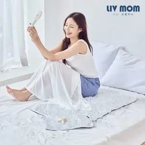 [리브맘] 듀라론 아이스쿨링 쿨젤부스터 냉감패드 싱글+베개 1개