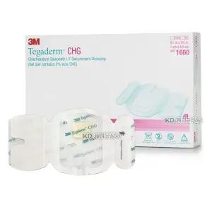 3M 테가덤 CHG 1660 25매 7x8.5cm 글루콘산클로르헥시딘 IV 카테터 고정드레싱
