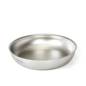 키친아트 프리미오 무연마제 통5중 스텐316 인덕션 후라이팬 22cm