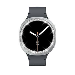 삼성 갤럭시 워치 8 7 6 5 4 시리즈 보호 커버 케이스용 다이아몬드 베젤, 40MM 메탈 범퍼 링