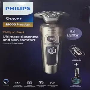 필립스 SkinIQ S9000 프레스티지 전기면도기 샴페인골드 SP9883/36 무선충전 패드