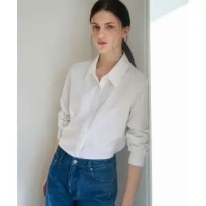 드로우핏 DRW FIT DRAWFIT WOMEN 링클프리 슬림 라인 셔츠 [WHITE] DFWMSH5101WH 168848