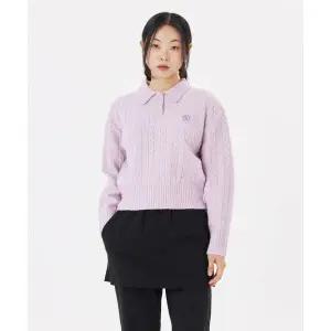 마크곤잘레스 우먼즈 클러브 케이블 카라넥 니트 - BABY PINK Z253WKT550122 915557