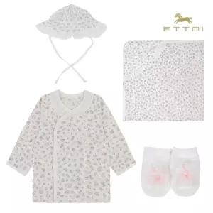 [롯데백화점]에뜨와 리지배내저고리&모자&양말&속싸보SET 07T317081/임신,출산,신생아,조카선물