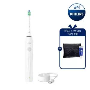 [필립스][파우치+치약 20G 증정]PHILIPS 필립스 NEW 소닉케어 2100 시리즈 화이트 HX4021/01