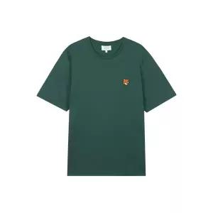 메종키츠네 남성 폭스 헤드 레귤러 티셔츠 보틀 그린 PM00107KJ7026-P399