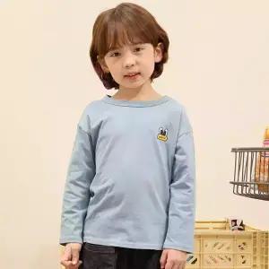 [팬콧키즈] 팝아이즈  소프트 데일리 롱슬리브(DUST BLUE)
