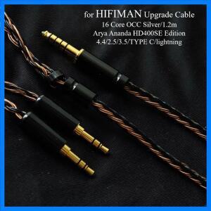 HIFIMAN HD400se Edition XS Arya Ananda 업그레이드 케이블 4.4mm 밸런스드 16 코어 HiFi 헤드폰 와이어 O