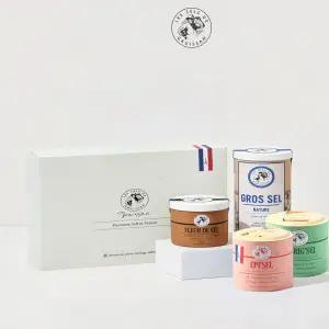 그뤼상 프리미엄 혼합 5p 선물세트 (그로스셀+플러드셀 2개+셀펑 가릭+셀펑 에피) 소금 천일염 시즈닝 [원산지:프랑스]