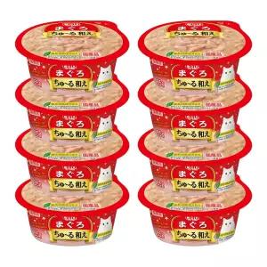 이나바 챠오 츄르 범벅 컵 고양이 간식 85g x 8개