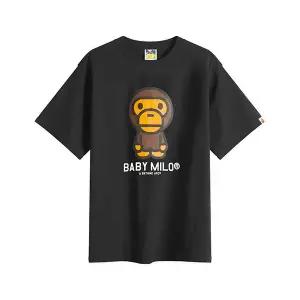 [스타필드 수원] 베이프 베이비 마일로 티셔츠 블랙 002TEM301001M BLK