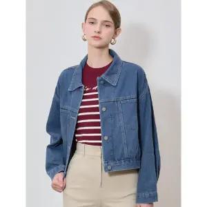 [리스트][리스트(LIST)] 탄탄한 캐주얼 크롭 데님 재킷 (택가격 138000원)