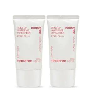 이니스프리 톤업 워터링 선스크린 60ml 2개