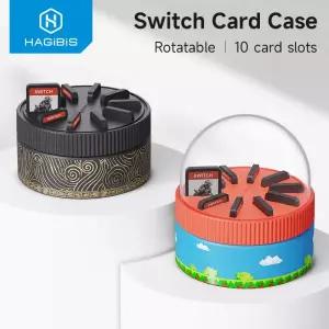 닌텐도칩케이스 보관함 카트리지 Hagibis 스위치 회전 게임 카드 케이스 10 슬롯 Nintendo SwitchLiteOLED