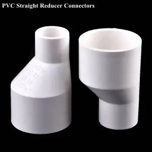 레듀샤 PVC 직선 편심 감속기 커넥터 정원 관개 수도관 조인트 배수 파이프 어항 어댑터 1PC