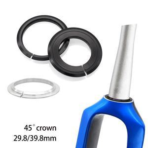 자전거 포크 크라운 45 도 MTB 로드 바이크 헤드셋 베이스 링 스페이서15 인치 52mm