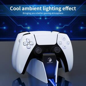 [호환품]PS5 컨트롤러 충전 도크용 Type-C DualSence 및 Edge 게임 듀얼 고속 스테이션(LED 표시기 포함) H
