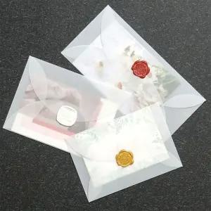 반투명 트레이싱지 편지 엽서 카드 봉투 청첩장 사진 종이 초대장 답례