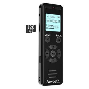 강의 회의용 136GB 디지털 음성 녹음기 - 9860시간 분량의 활성화 Dictaphone 오디오 녹음기(MP3 플레이어, 비밀번호, 가변 속도 포함)