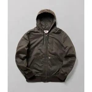 DICKIES 캔버스 패디드 후드 집업 Dark Brown 265720