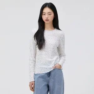 [롯데백화점]써스데이 아일랜드 플라워 패턴 라운드넥 티셔츠 T262MTS141W