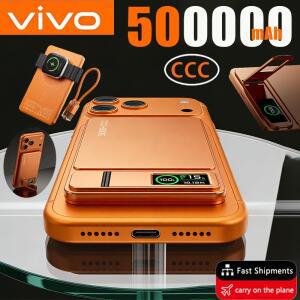 VIVO 500000mAh MagSafe용 슬림형 보조 배터리, Xiaomi iPhone iWatch용 자기 무선 CCC 20W 고속 충전 휴대