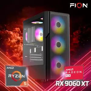 파이온PC 라이젠5 7500F RX9060XT 16G SSD 512GB 조립PC 게이밍 컴퓨터 AMD 조립식 데스크탑 본체