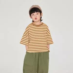 [베이비맥스] 스판 스트라이프 루즈핏 티셔츠 R17306 [P003800313]