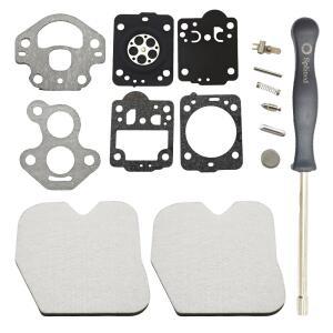 호환 Husqvarna 용 전기 톱 기화기 탄수화물 수리 키트 240 240E 235 235E 236 236E Jonsered C삼성 호환제품 호환34 C삼성 호환제품 호환38S 드라이버 도구 조정
