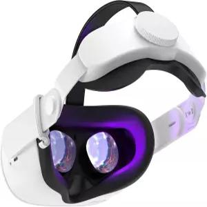 메타 퀘스트 2 VR용 슈퍼어스 스트랩 조절 가능한 힌지로 교체 편안함 향상 압력 감소 2용 액세서리