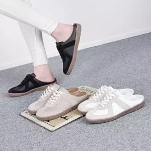 [옷자락]남자 백리스 가죽 스니커즈 디자인 블로퍼 슈즈