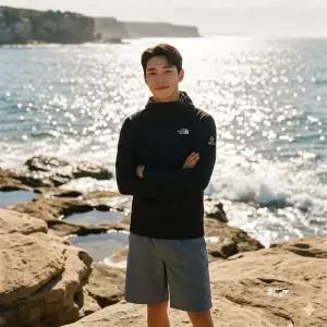 노스페이스 여름 경량 바람막이 자켓 안데스 NJ3LS00 블랙