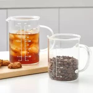 리본제이 1+1 프리미엄 비커 내열 유리 계량컵 350ml
