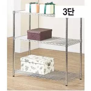 친절한탄씨 TBZ 세강 매탈랙 산업용 25파이 3단 900 x 450 수납장 메탈랙 금속선반 와이어선반 메탈선반