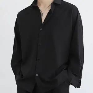 데일리 남성 차르르 셔츠 캐주얼 남자 루즈핏 셔츠 여름 기본