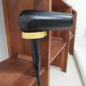 노랑 GQN135S2 드라이기 부착식 고데기 수납 거치대