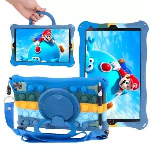 Funda Para 10.1 범용 실리콘 태블릿 케이스 10 인치 안드로이드 PC 충격 방지 스탠드 커버