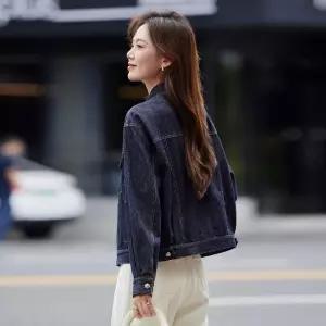피로달 청 여사친 빈티지 캐주얼 춘추 재킷 코트 쇼트 슬림핏 자켓 상의 HO3