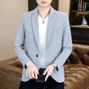 록쉬블몰 남사친 아우터 톱 사계절 스트라이프 정장 양복 원버튼 자켓 HO1