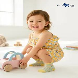 [블루독베이비] 썬 플라워 베이비 롬퍼YE (4431442101)