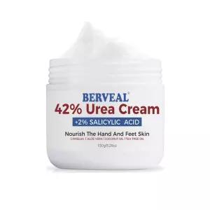 드라이 크랙 힐을 위한 살리실산 풋 크림 2 함유 BERVEAL 요소 케어 5.29온스 1팩