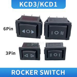 KCD4 검정색 로커 스위치 전원 ON-OFF-ON 3 36 핀라이트 포함 16A 250VAC 20A 10A 250V
