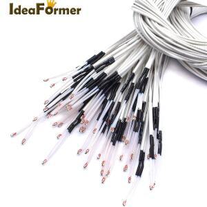 15Pcs 100K 옴 저항기 NTC 3950 서미스터 열 센서 NoXH2.54 터미널1 미터 케이블 포함 3D 프린터 부품