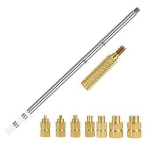 A84E-T12 납땜 인두 팁 열 세팅 삽입 도구 핫멜트 매립 너트 M2-M8 키트 인덴터 어댑터