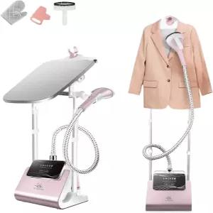 3-in-1 스팀 다리미 - 수평 수직 및 경사 용도로 각도와 높이 조절 가능 6개의 레벨 2.5L 대형 물탱크