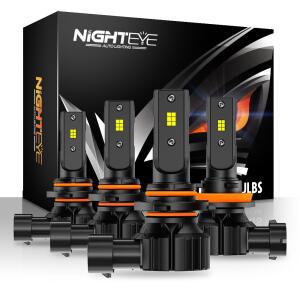 호환 NIGHTEYE 자동차 조명 Canbus H4 LED H7 15000LM H11 LED 램프 자동차 라이트 전구 H8 H9 9005 HB3 9006 HB4 50W 6500K 자동차 전조등